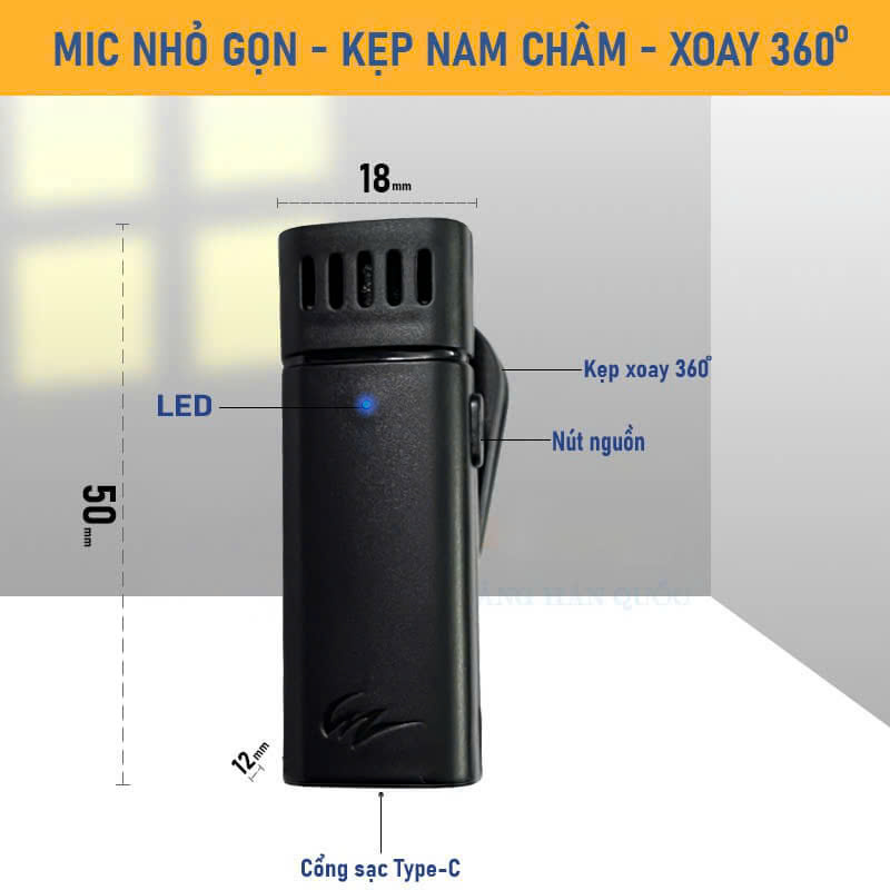 Máy trợ giảng Unizone Uz-015B (micro cài áo)