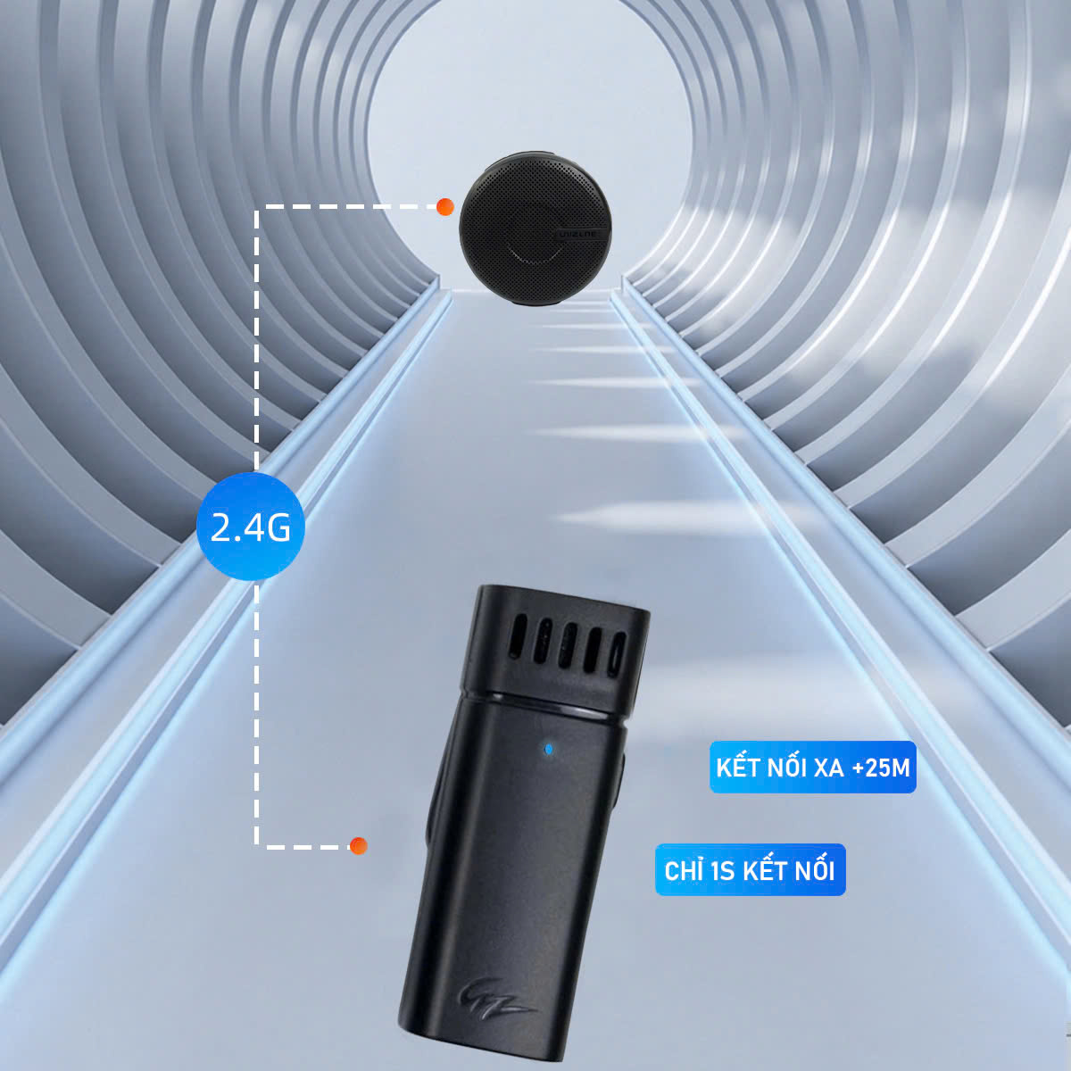 Máy trợ giảng Unizone Uz-015B (micro cài áo)