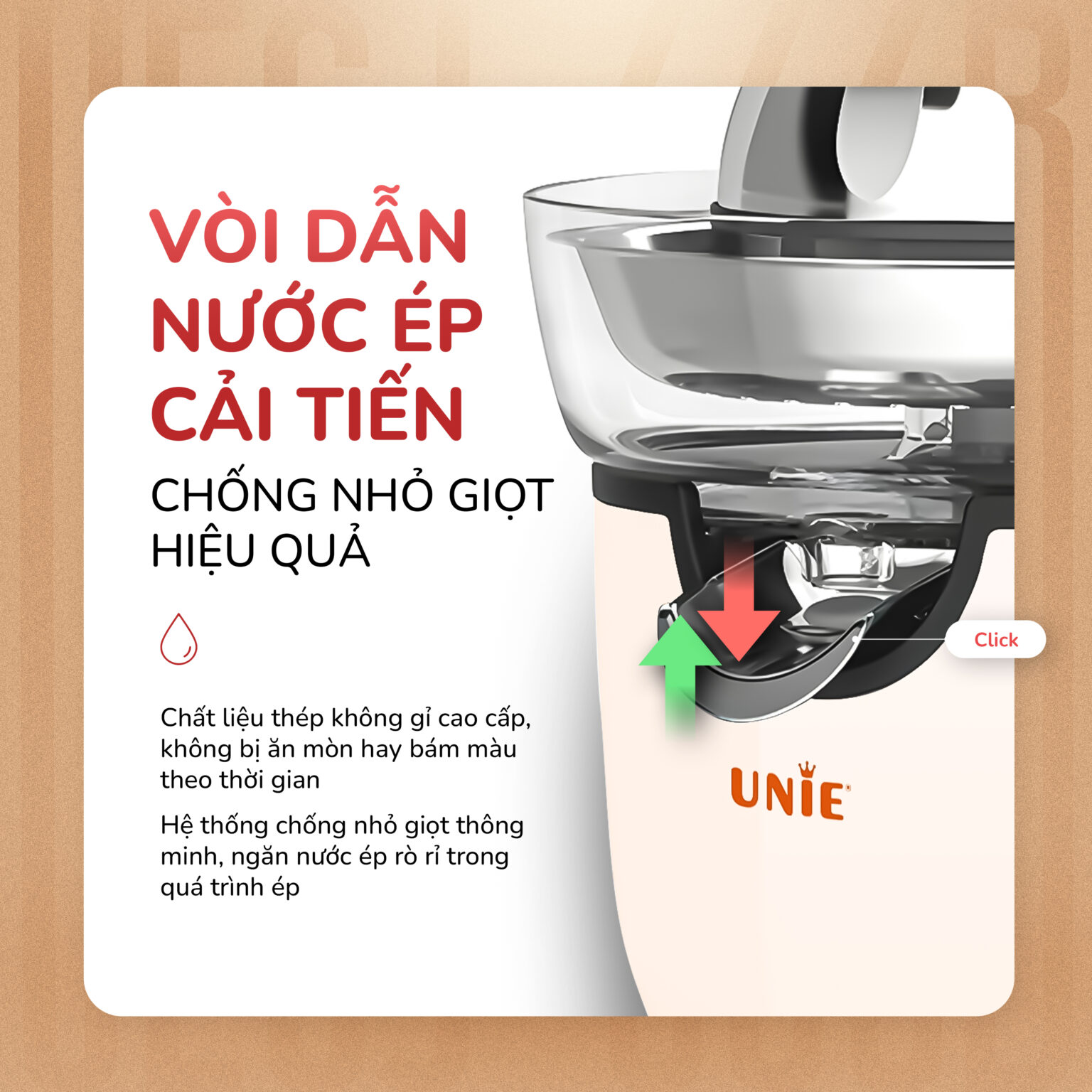 Máy vắt cam Unie UECJ-666B