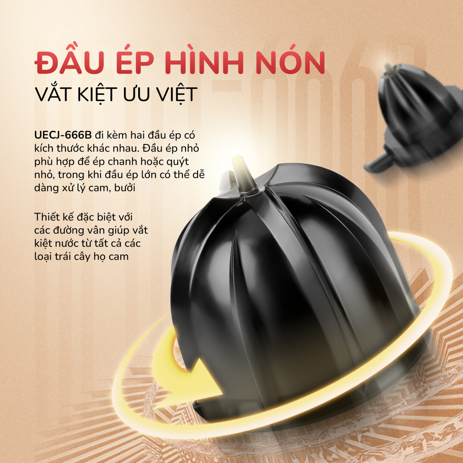 Máy vắt cam Unie UECJ-666B