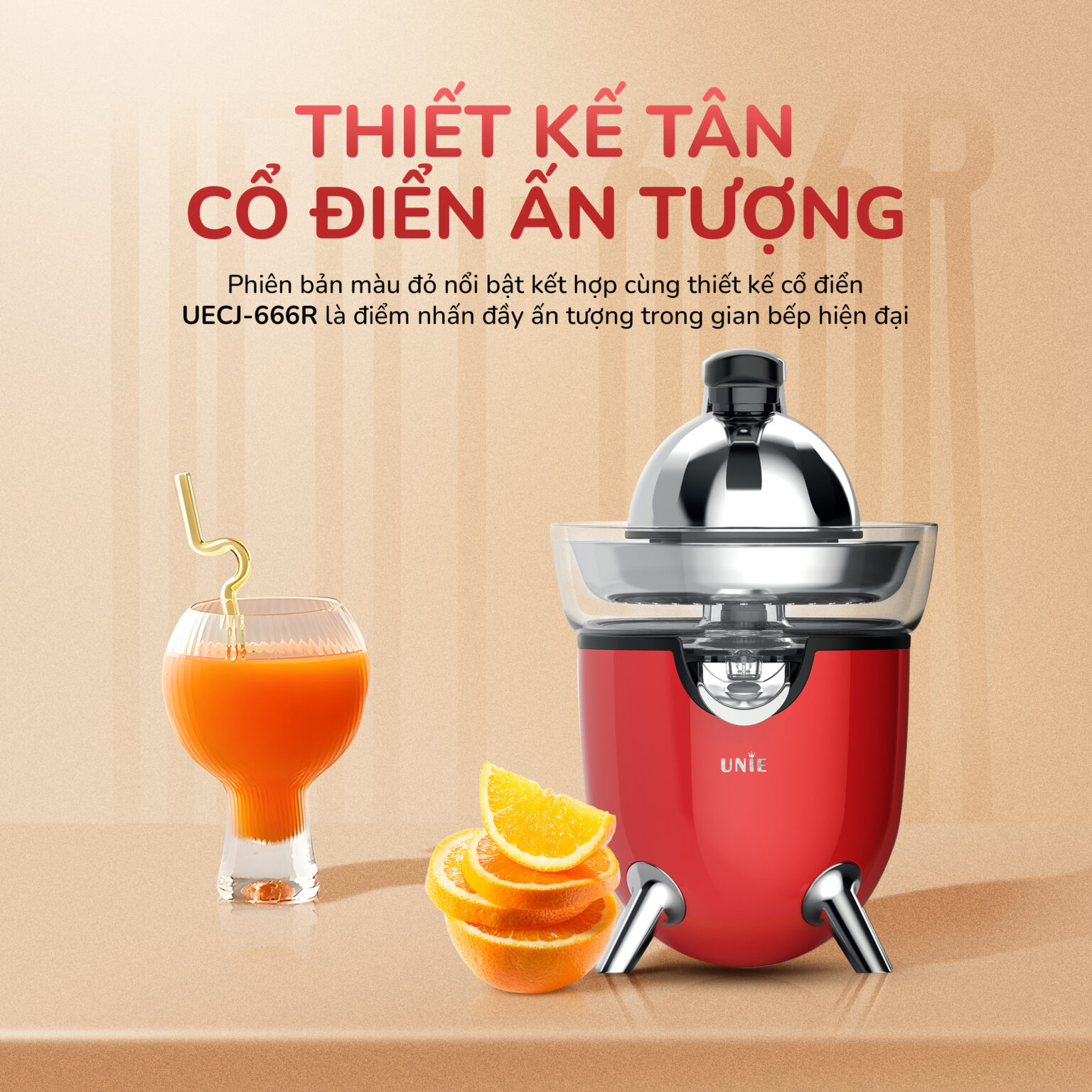 Máy vắt cam Unie UECJ-666R