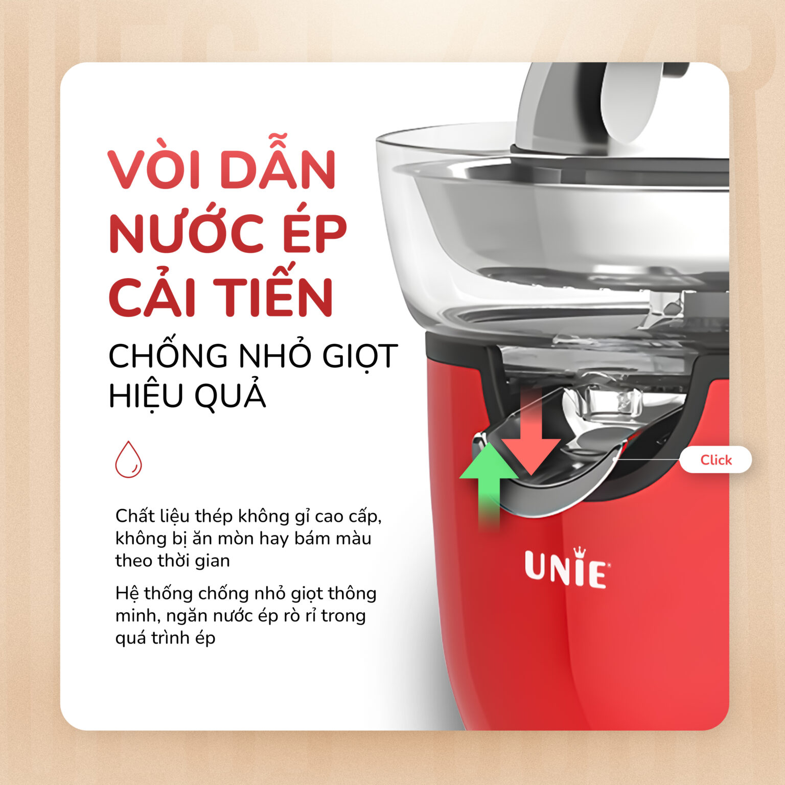 Máy vắt cam Unie UECJ-666R
