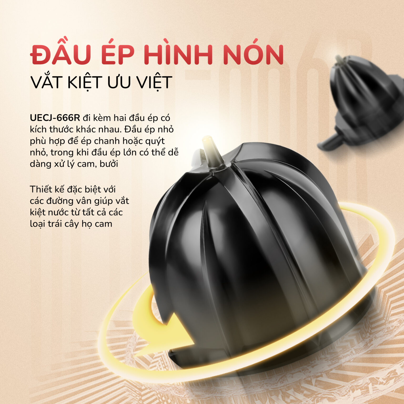 Máy vắt cam Unie UECJ-666R