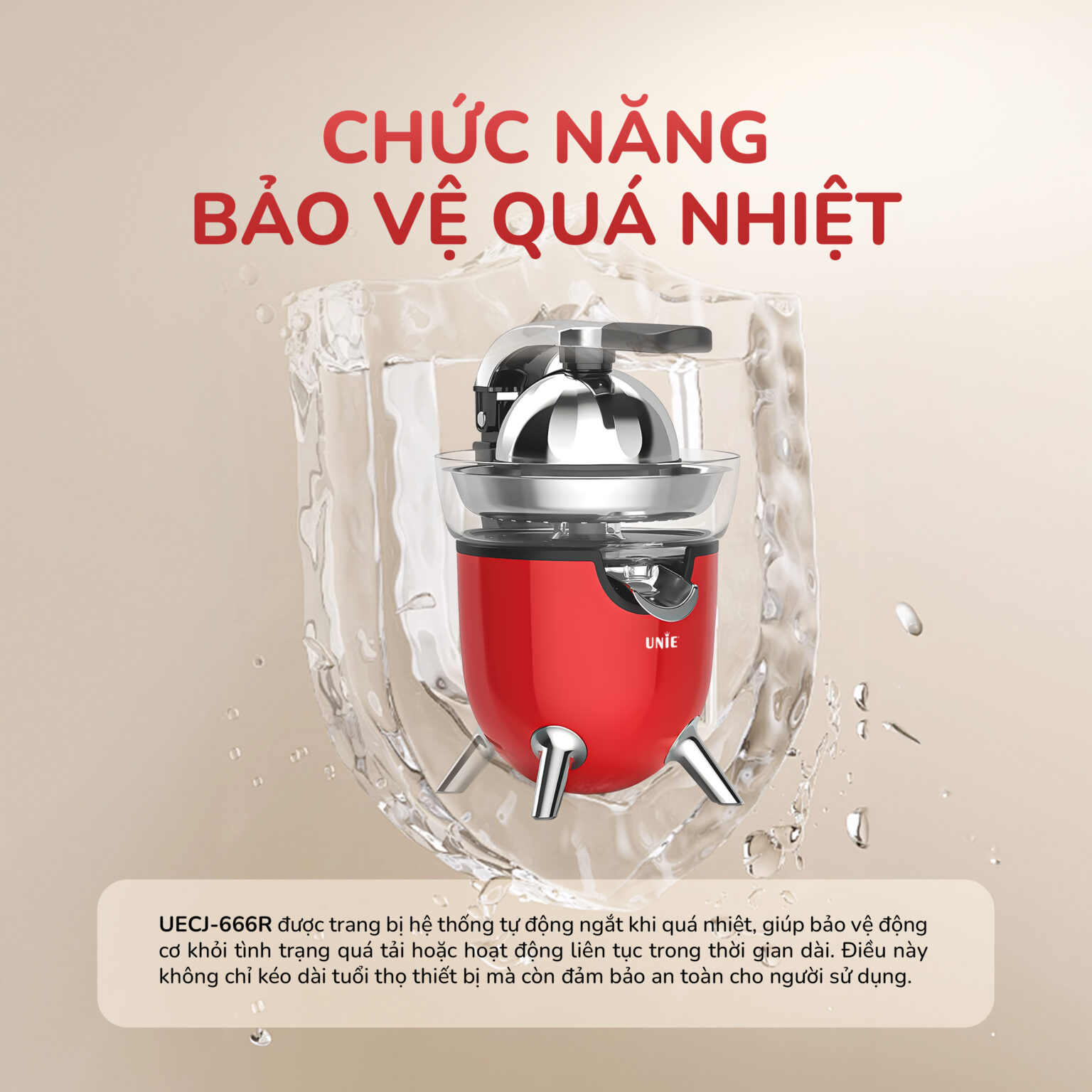 Máy vắt cam Unie UECJ-666R