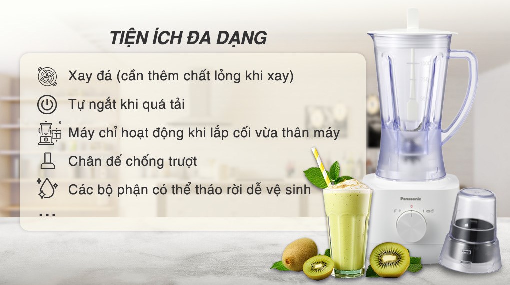 Máy xay đa năng 2 cối Panasonic MX-EP3111WRA