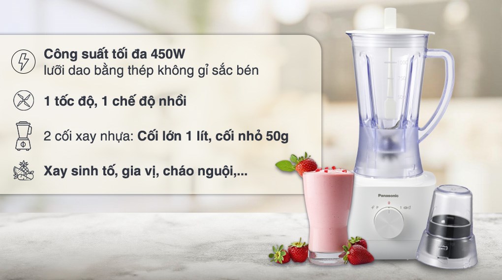 Máy xay đa năng 2 cối Panasonic MX-EP3111WRA