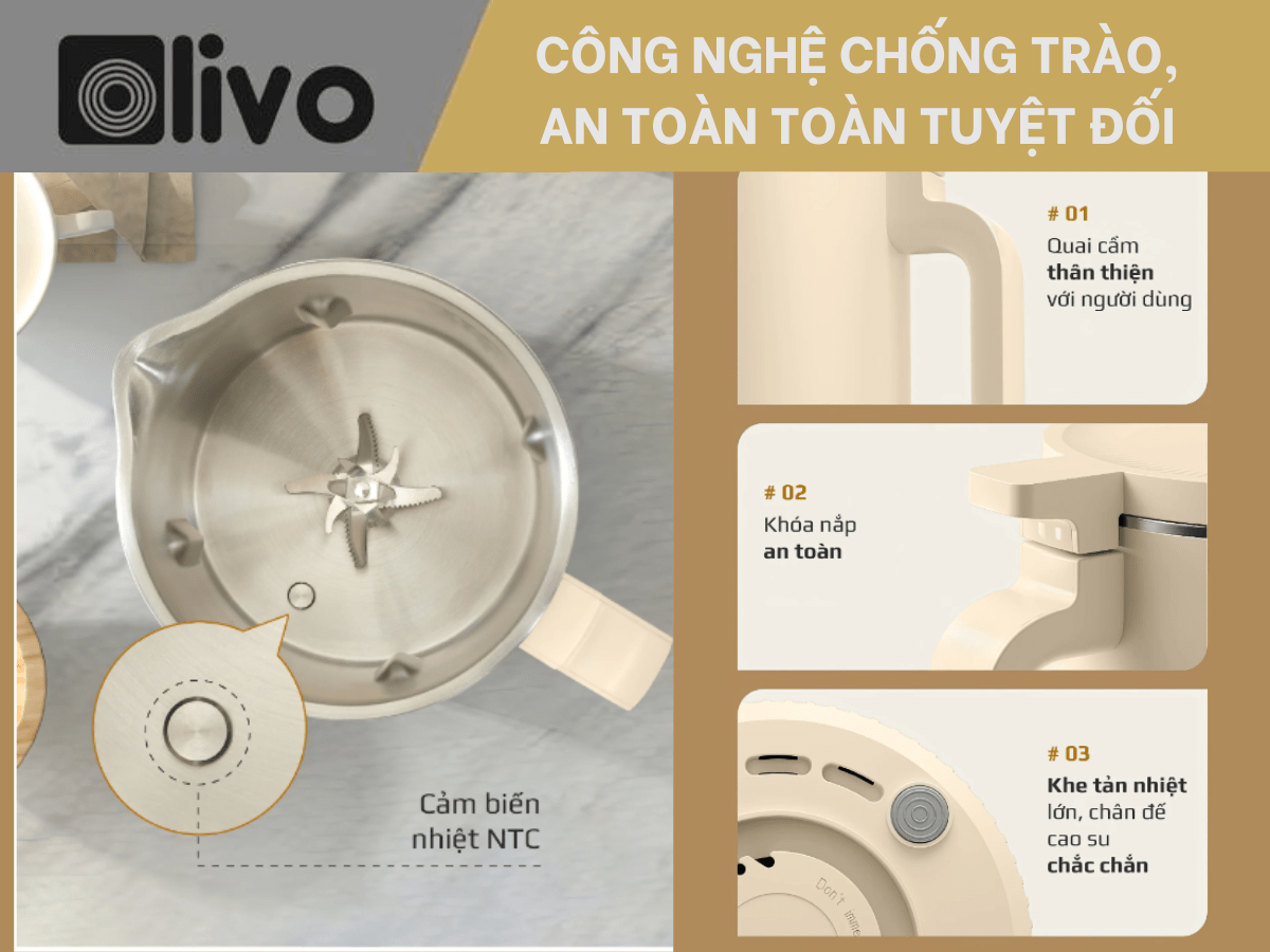 Máy xay nấu đa năng Olivo CB2000
