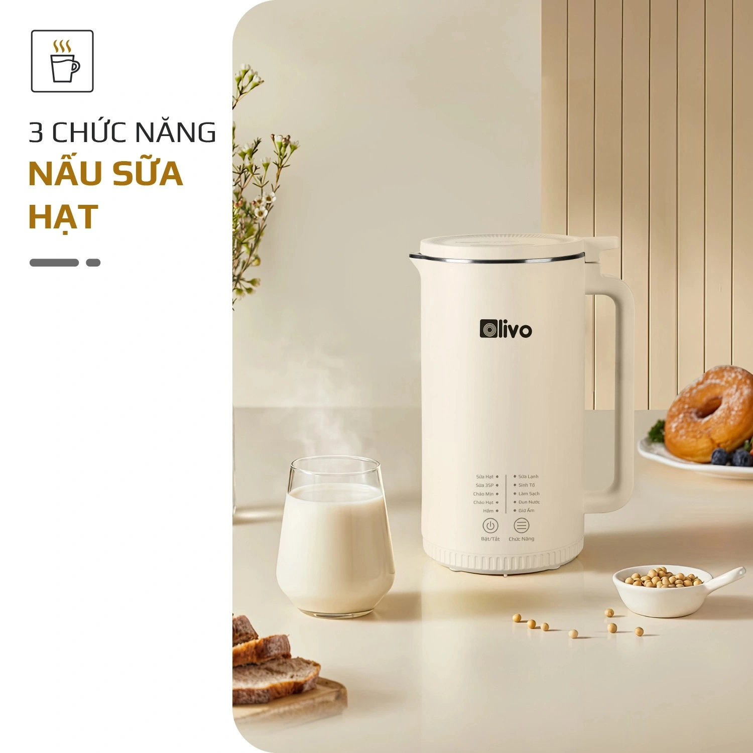 Máy xay nấu đa năng Olivo CB2000