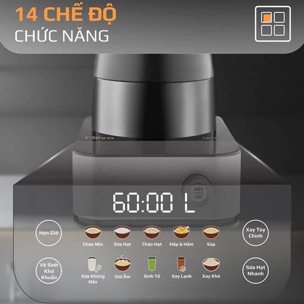 Máy xay nấu Olivo CB22 Pro