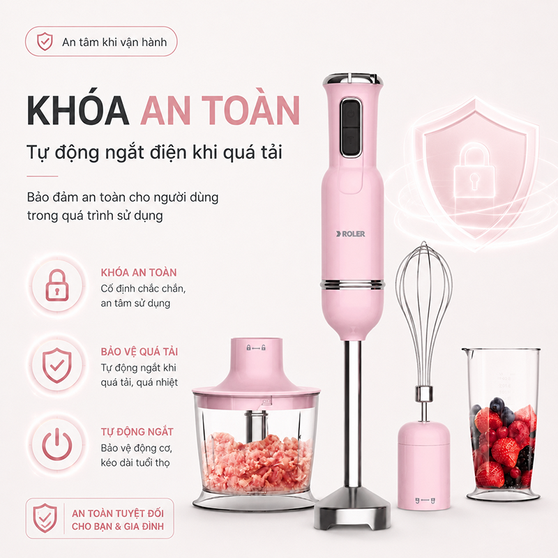 Máy xay sinh tố cầm tay Roler RH-4110PKE