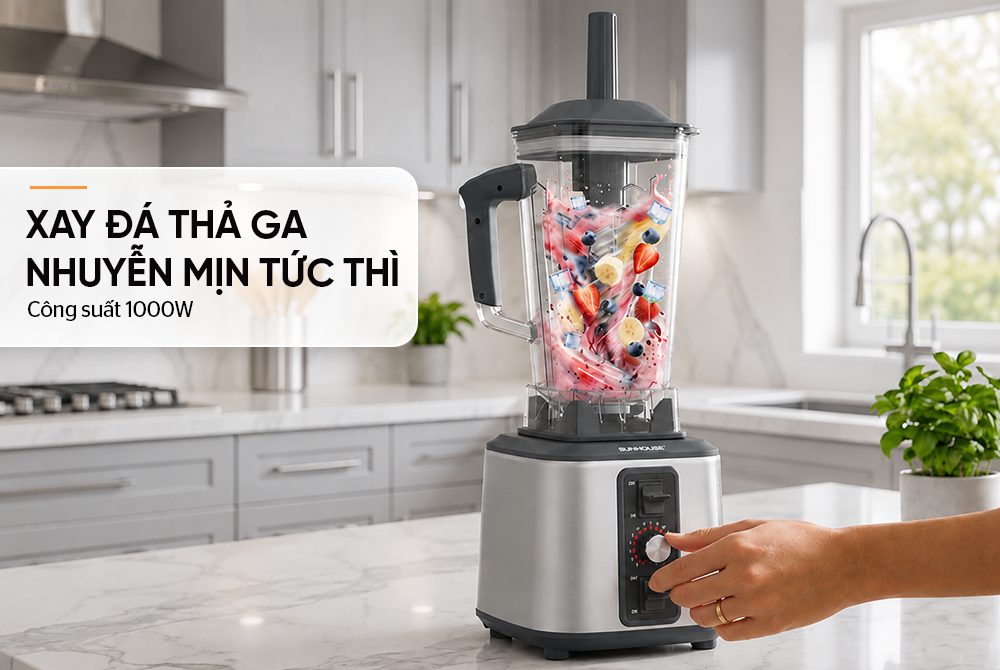 Máy xay sinh tố công nghiệp Sunhouse SHD5381