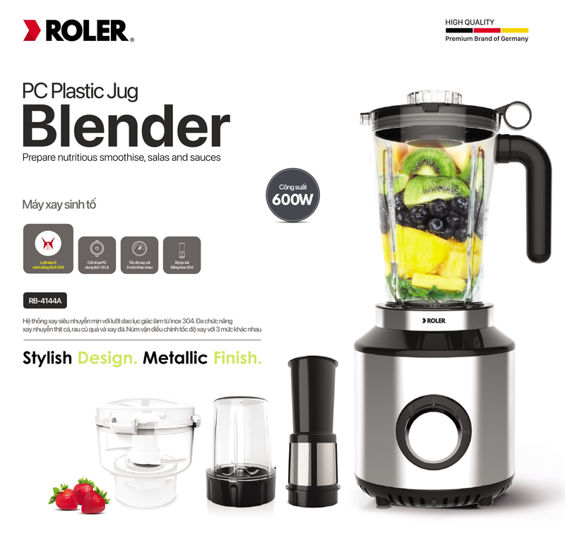 Máy xay sinh tố đa năng ROLER RB-4144A