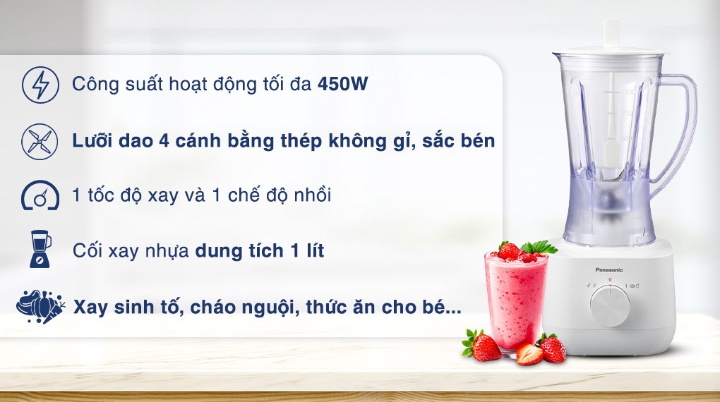 Máy xay sinh tố Panasonic MX-EP3101WRA