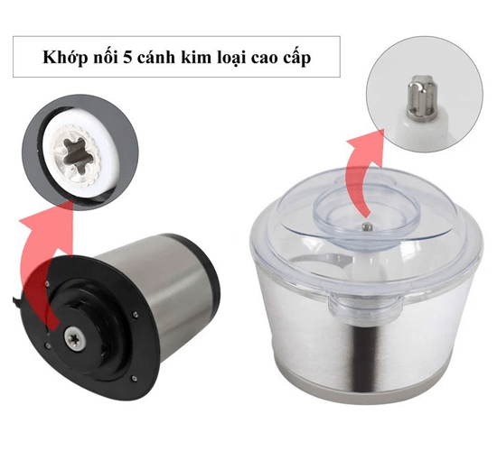 Máy xay thịt cối inox Mishio MK-157