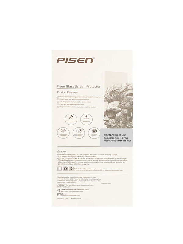 Miếng dán cường lực PISEN-ZERO SENSE I16 (MRE-TM86-I16)