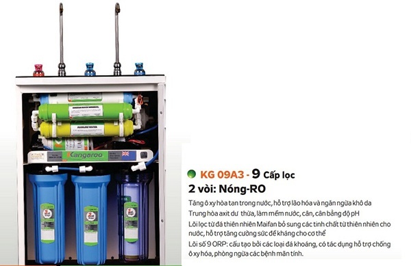 Máy lọc nước nóng lạnh 9 cấp Kangaroo KG9A3 VTU