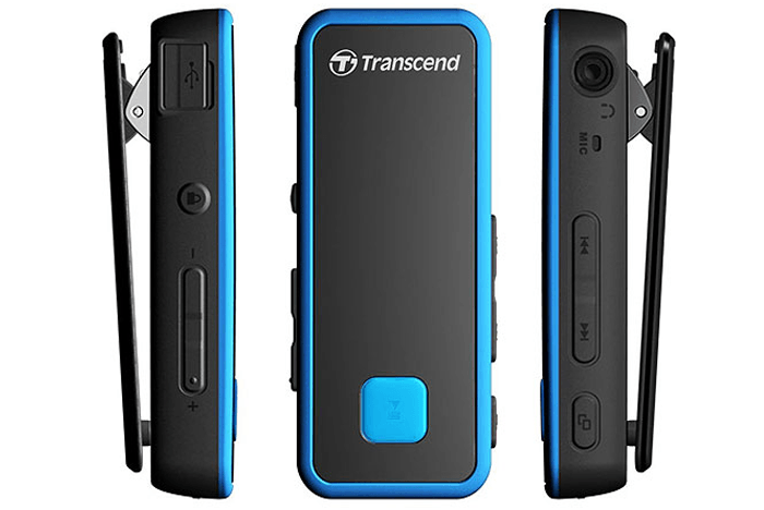 MP3 Transcend chống sốc, chống nước, theo dõi thể lực 8Gb MP350B - BH 30 ngày