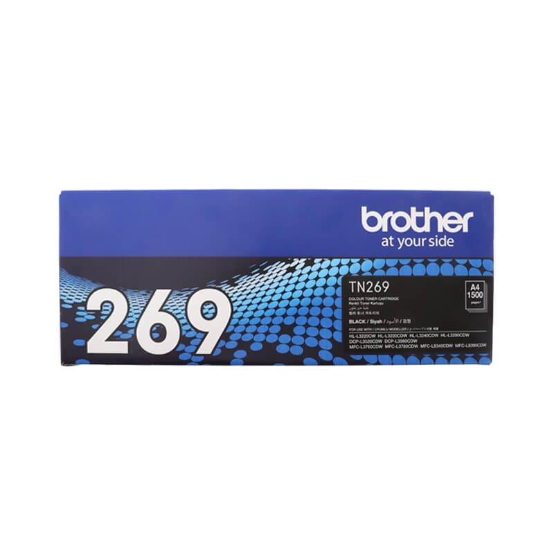 Mực in laser Brother TN269BK (Dùng cho máy L3240CDW/L3280CDW/DCP-L3560CDW/MFC-L3760CD/L8340CDW)_black