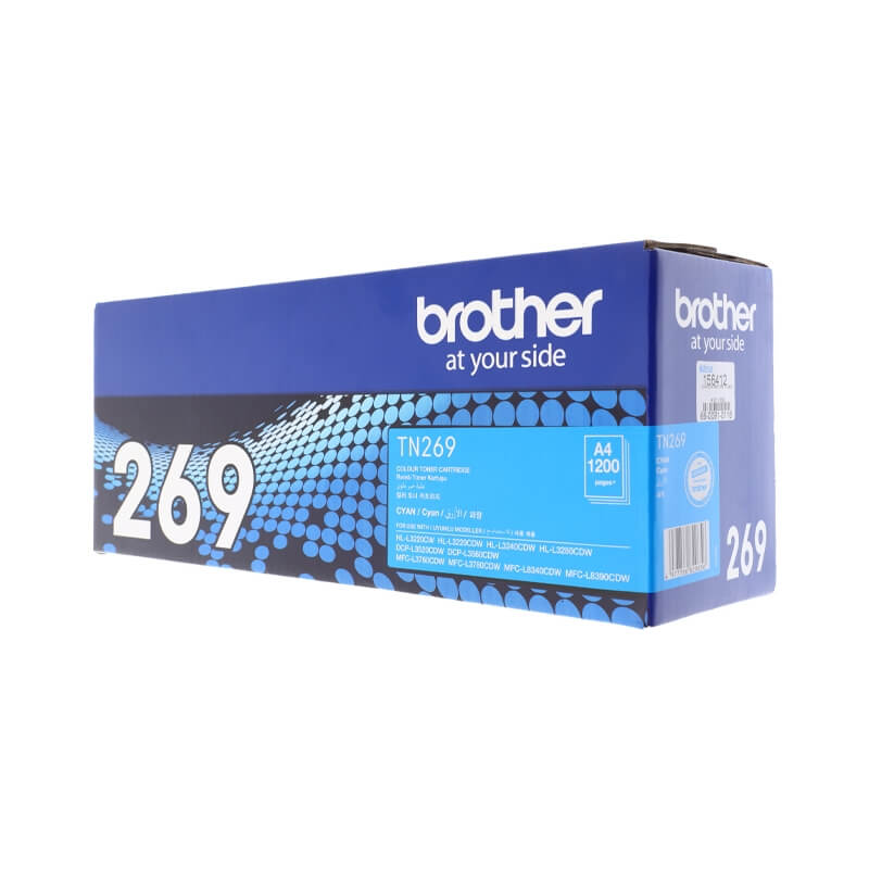 Mực in laser Brother TN269C (Dùng cho máy L3240CDW/L3280CDW/DCP-L3560CDW/MFC-L3760CD/L8340CDW)_cyan