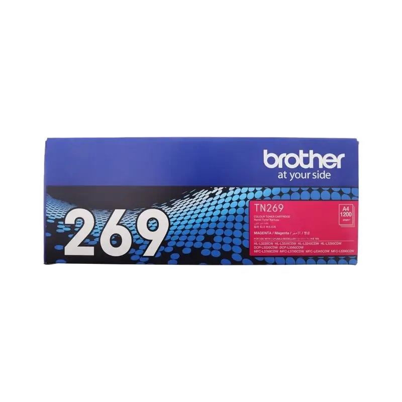 Mực in laser Brother TN269M (Dùng cho máy L3240CDW/L3280CDW/DCP-L3560CDW/MFC-L3760CD/L8340CDW)_magenta