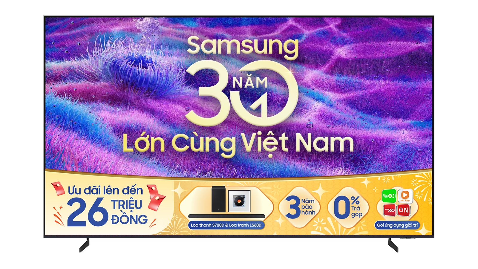 NEO QLED Mini LED Tivi 4K Samsung 100 inch 100QN80F Smart AI TV