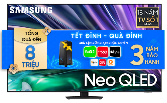 NEO QLED Mini LED Tivi 4K Samsung 65 inch 65QN85D Smart AI TV