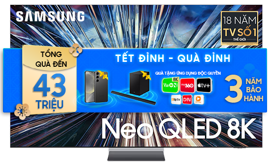 NEO QLED Mini LED Tivi 8K Samsung 85 inch 85QN900D Smart AI TV