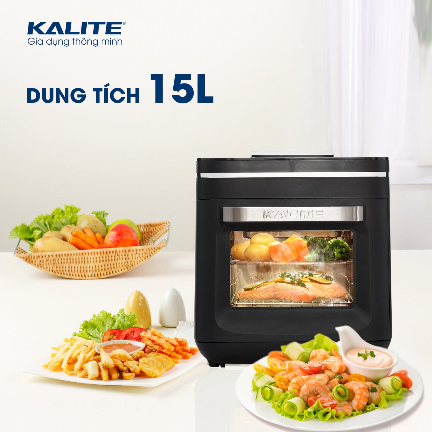 Nồi Chiên Hơi Nước Kalite 15L Steam X
