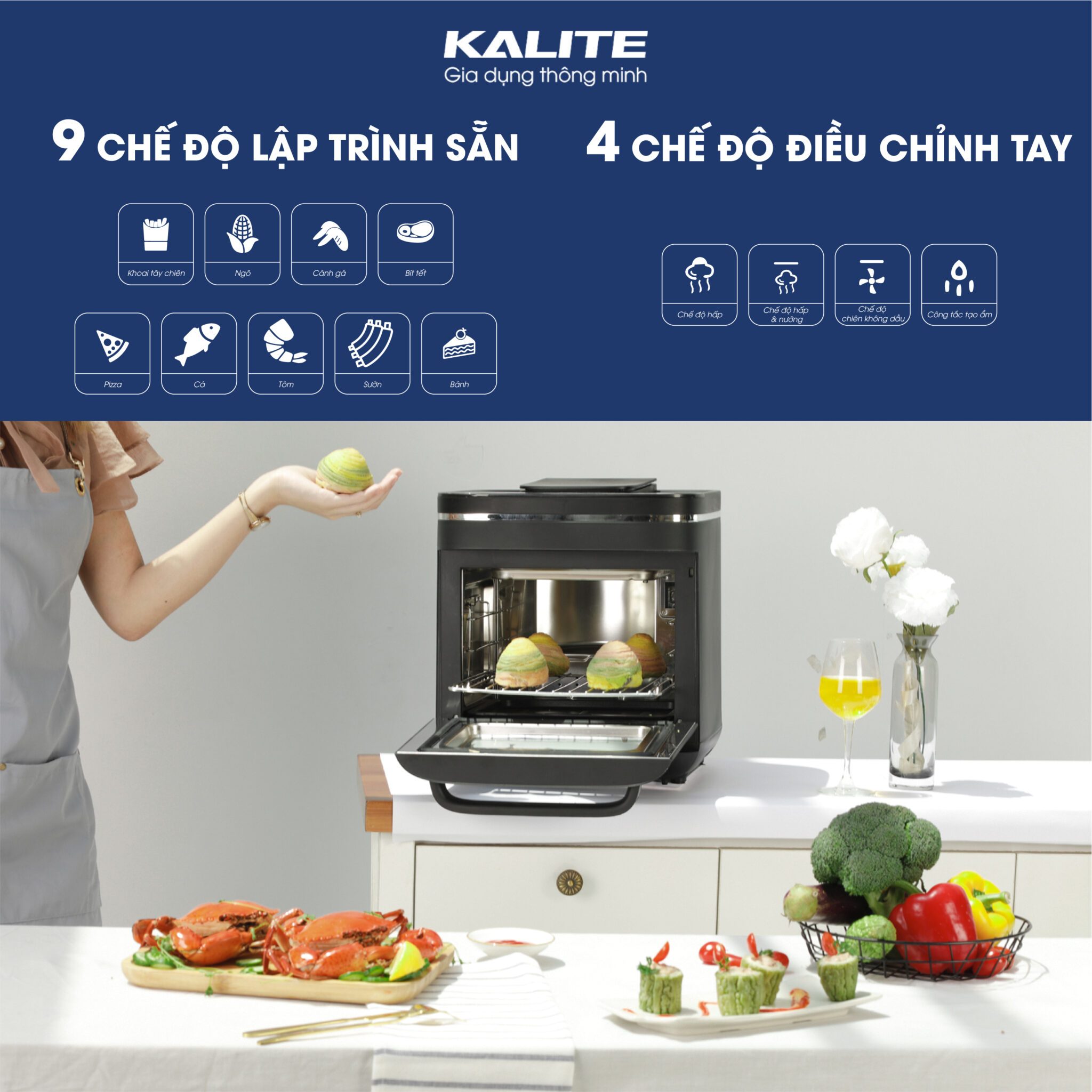 Nồi Chiên Hơi Nước Kalite 15L Steam X