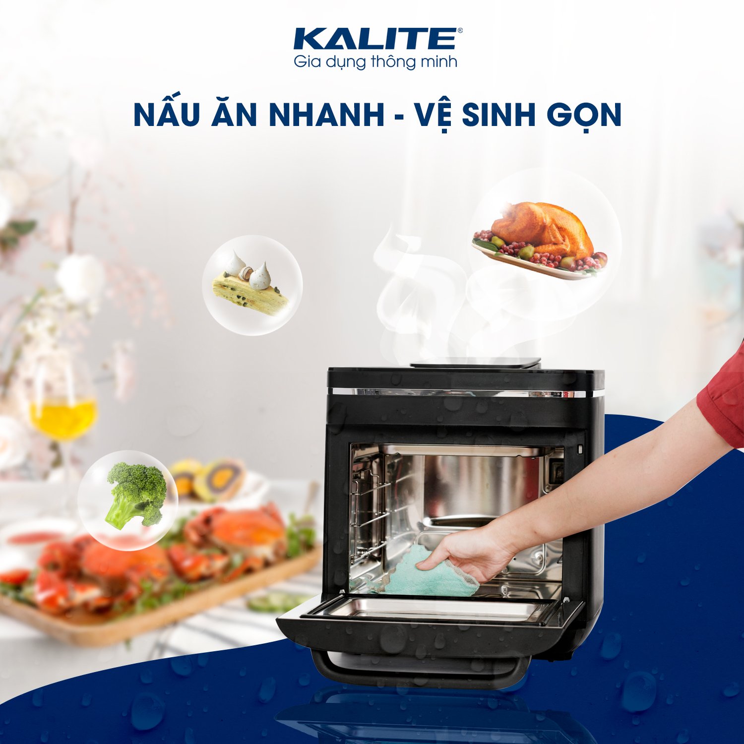 Nồi Chiên Hơi Nước Kalite 15L Steam X
