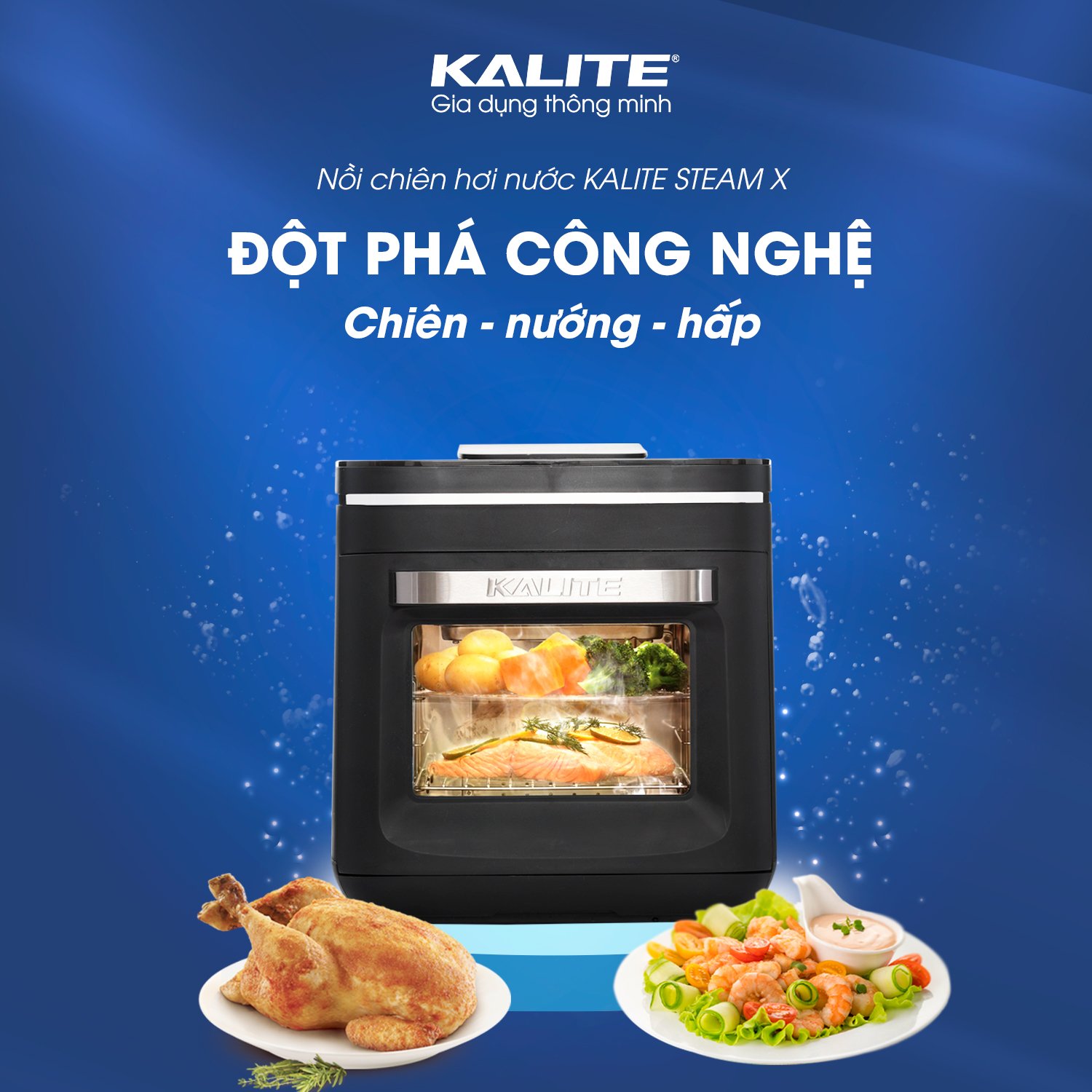 Nồi Chiên Hơi Nước Kalite 15L Steam X
