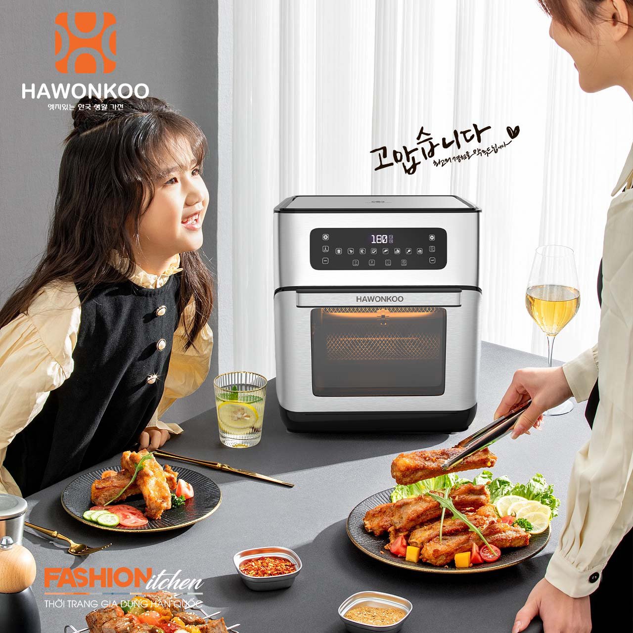 Nồi chiên không dầu 10L Hawonkoo AFH-101