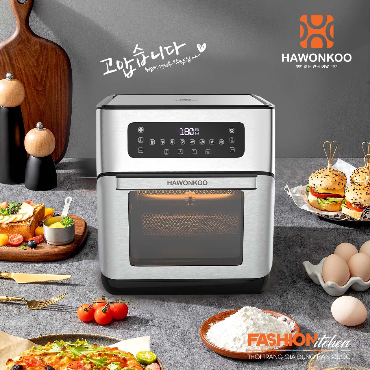 Nồi chiên không dầu 10L Hawonkoo AFH-101