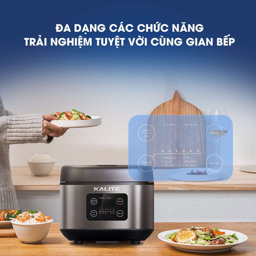 Nồi Cơm Điện Tử Kalite 1.8L KL-620