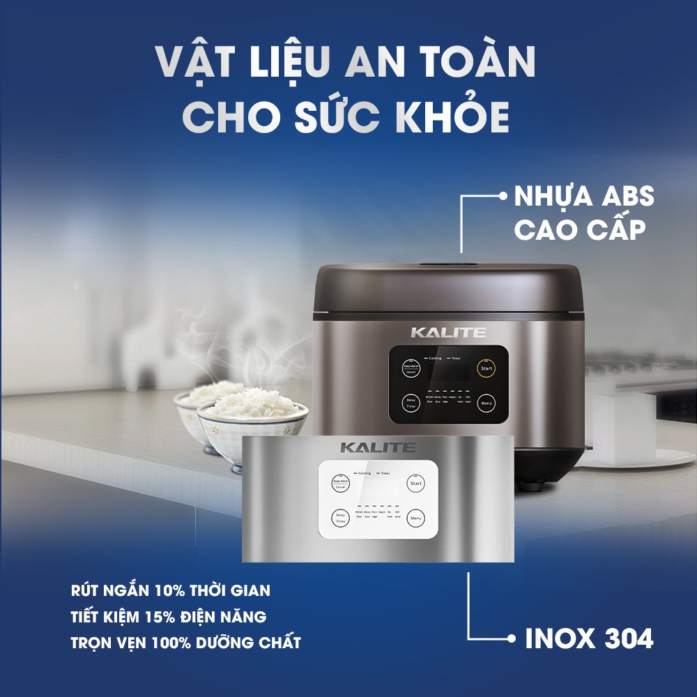Nồi Cơm Điện Tử Kalite 1.8L KL-620
