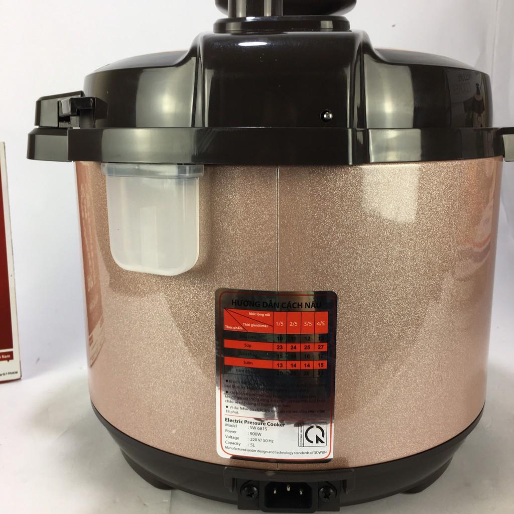 Nồi áp suất điện 5L Sowun SW 681S