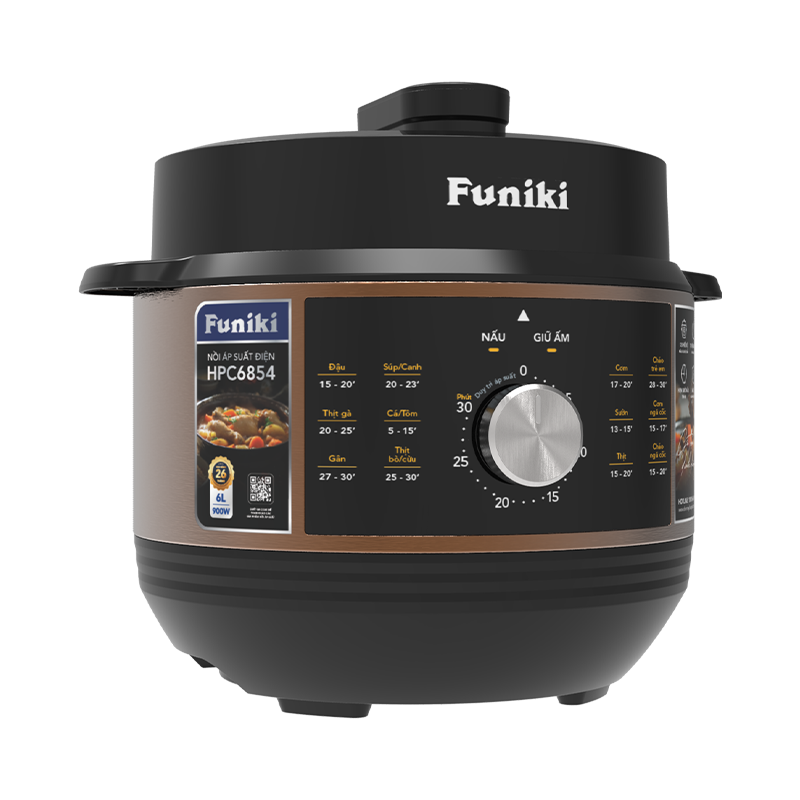 Nồi áp suất điện tử 6L Funiki HPC6854