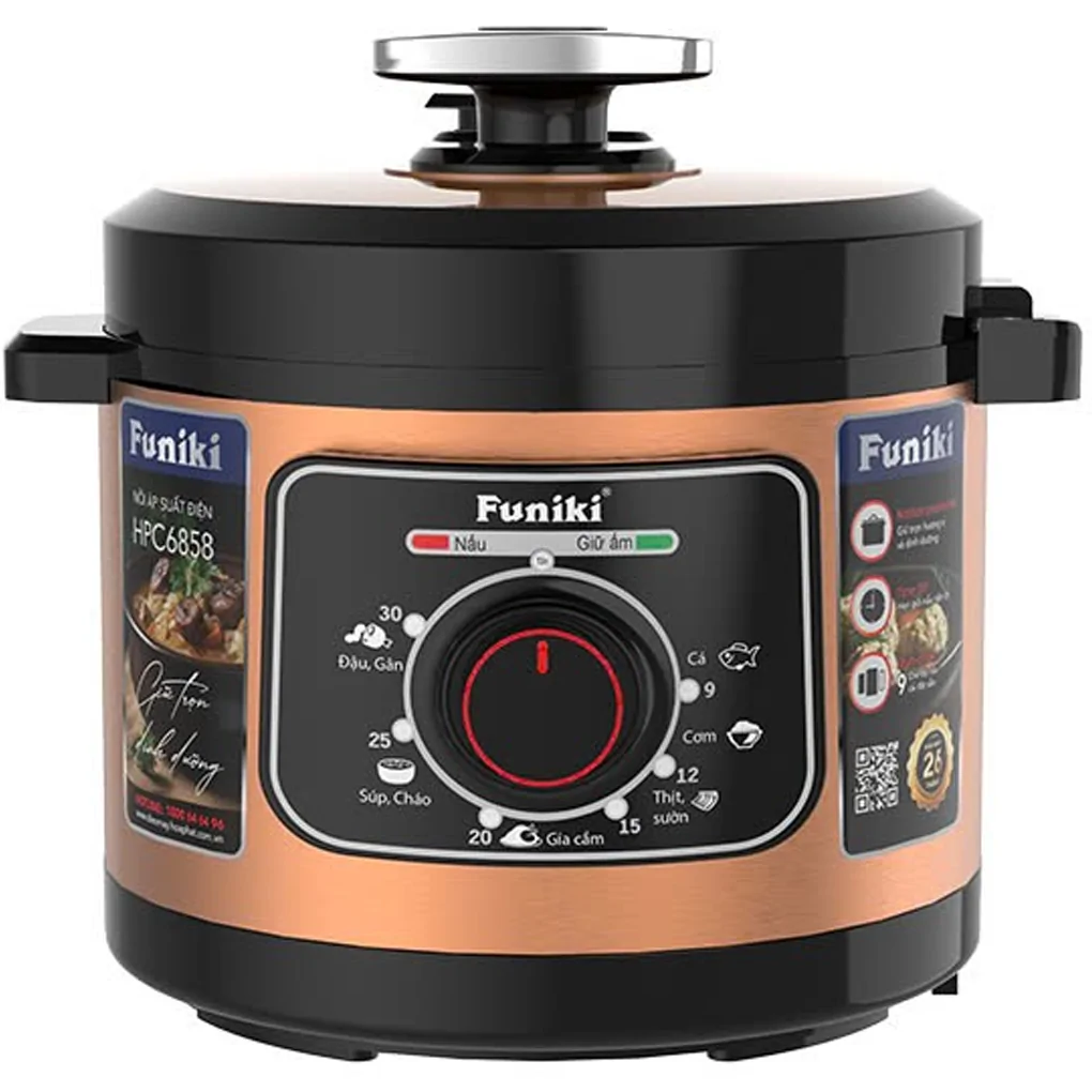 Nồi áp suất điện tử 6L Funiki HPC6858