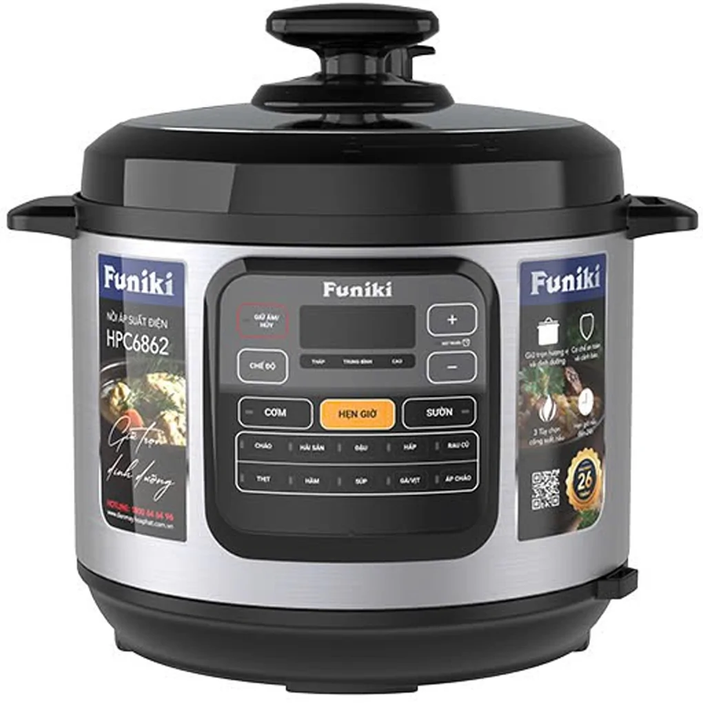 Nồi áp suất điện tử 6L Funiki HPC6862