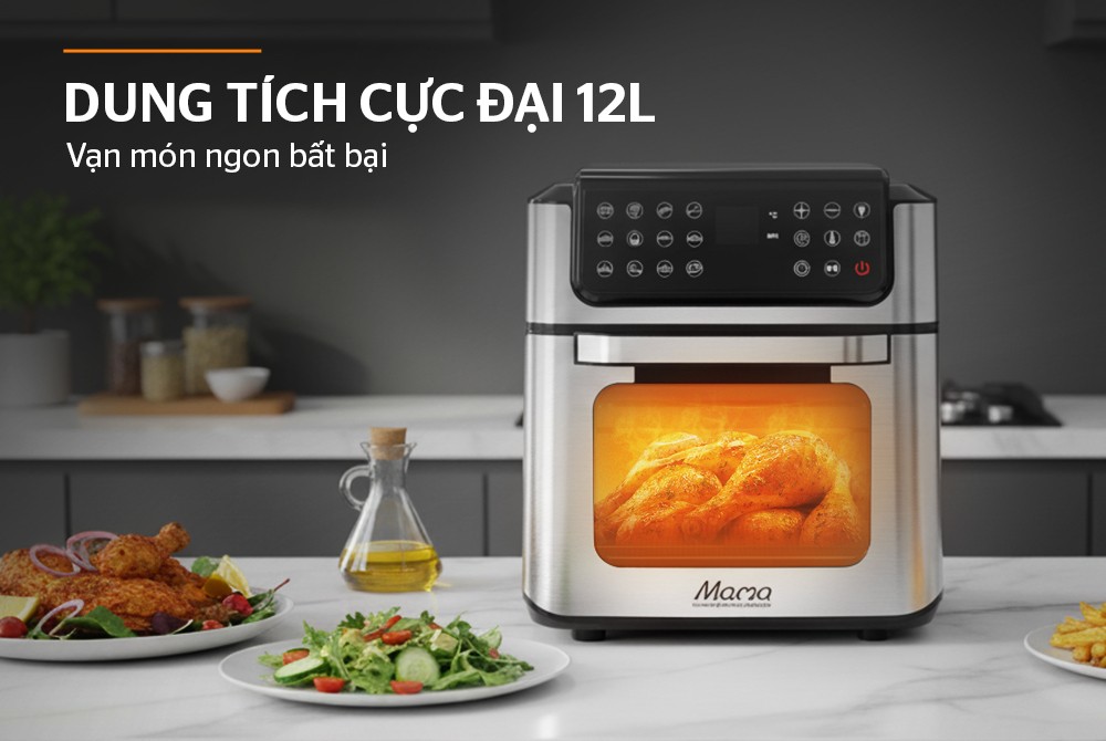Nồi chiên không dầu 12L Sunhouse Mama SHD4094