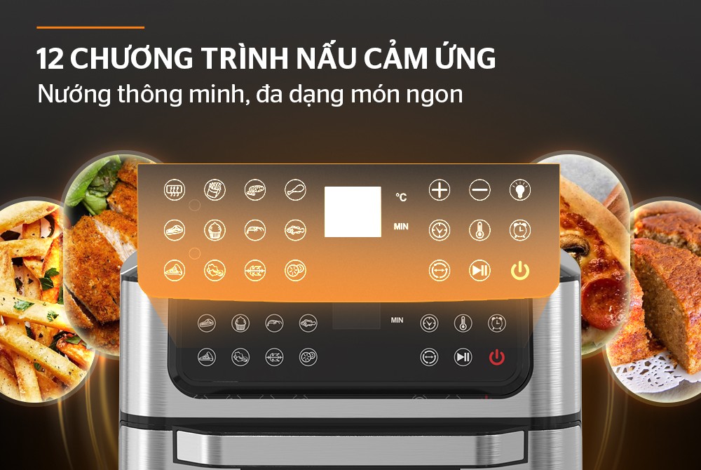 Nồi chiên không dầu 12L Sunhouse Mama SHD4094