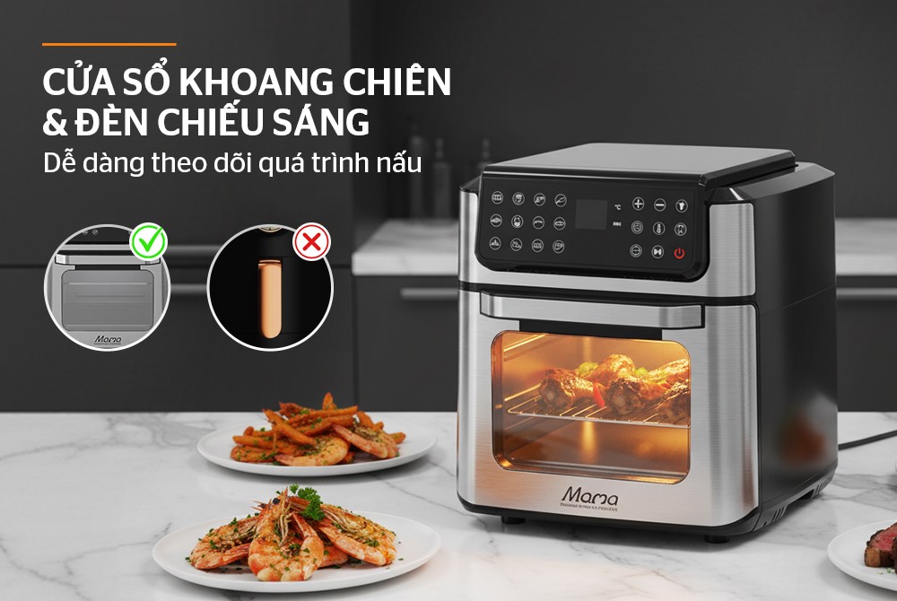 Nồi chiên không dầu 12L Sunhouse Mama SHD4094