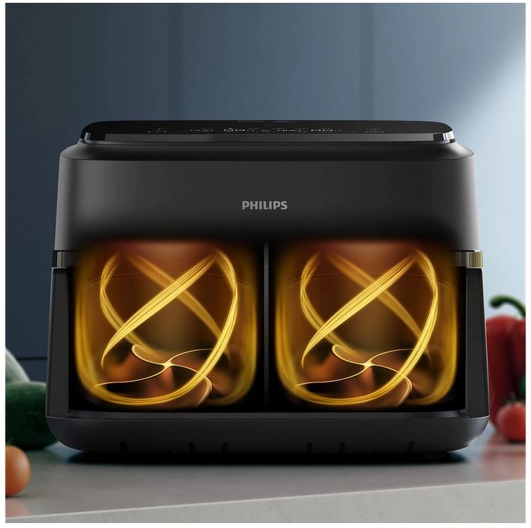 Nồi chiên không dầu 2 ngăn 7.1L Philips NA150/00