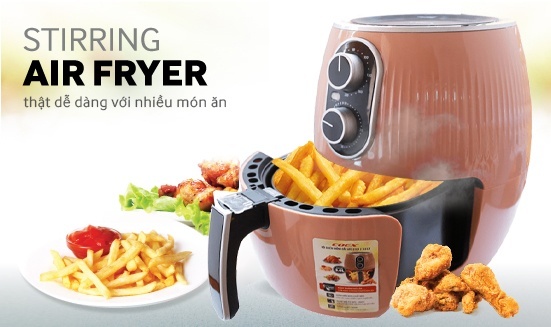 Nồi chiên không dầu 3.6L Coex AFC-3101 (Hồng)