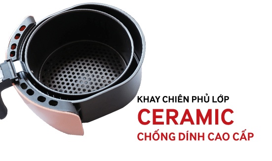 Nồi chiên không dầu 3.6L Coex AFC-3101 (Hồng)
