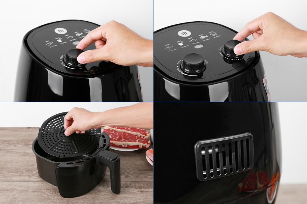 Nồi chiên không dầu 3L Mishio MK-155Đ