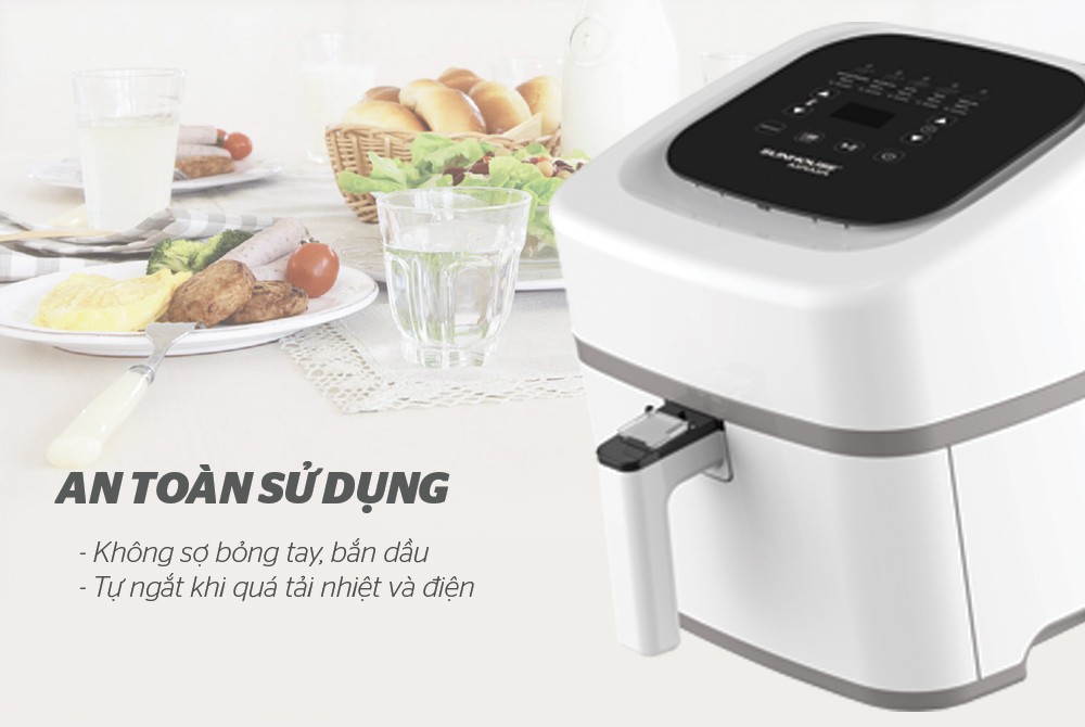 Nồi chiên không dầu 4.5L Sunhouse Mama SHD4086W
