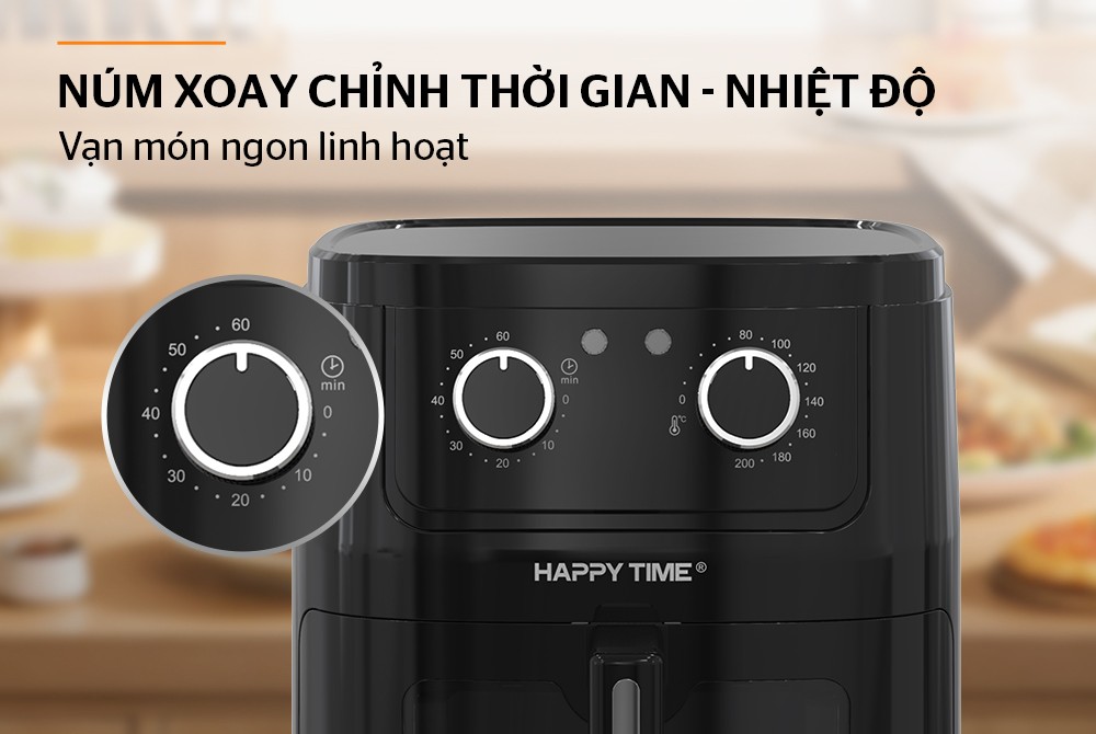 Nồi chiên không dầu 6.5L Happy Time HTD4024