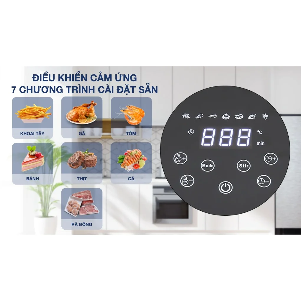 Nồi chiên không dầu 6,5L Kangaroo KG65AF