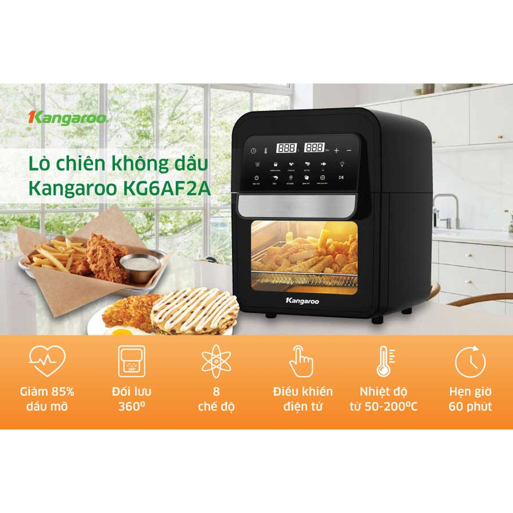 Nồi chiên không dầu 6L Kangaroo KG6AF2A